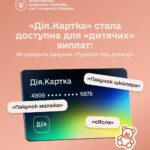 Допомогу по догляду за дитиною до одного року та «єЯсла» можна отримувати на спеціальний рахунок «Турбота про дитину» у межах «Дія.Картки
